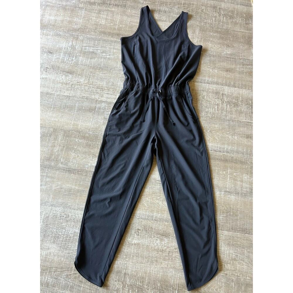 Patagonia Jumpsuit Womens Small Black Drawstring Waist Sleeveless STY56995